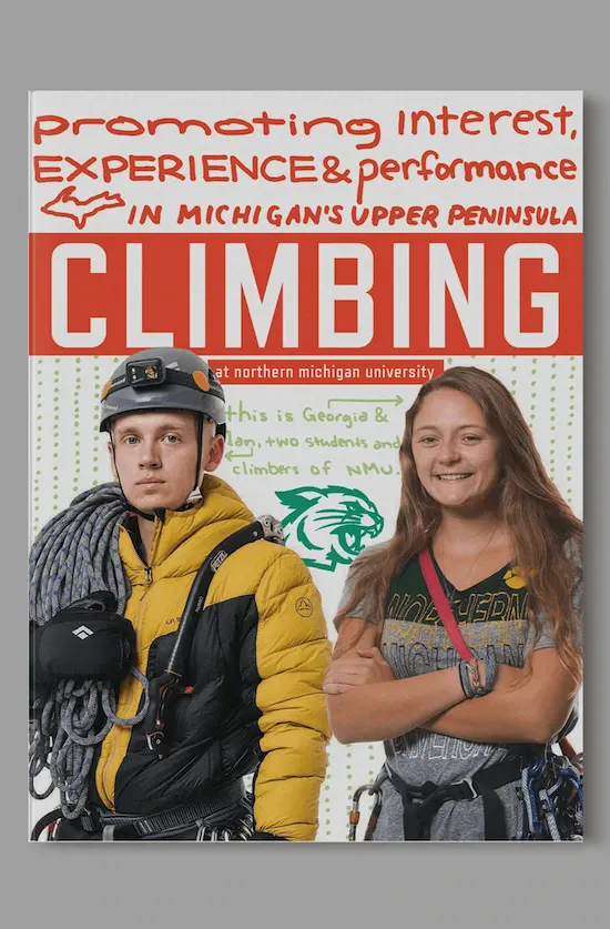 Cover of ice climbing magazine